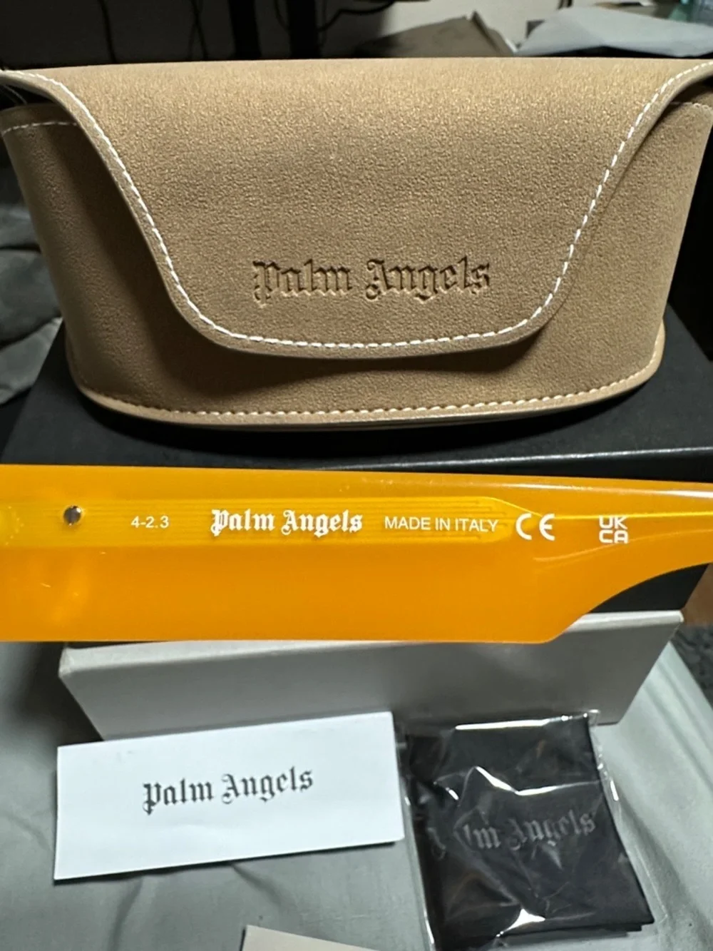 Palm Angels Sutter Sunglasses Nectarine Orange Dark Grey PERI035